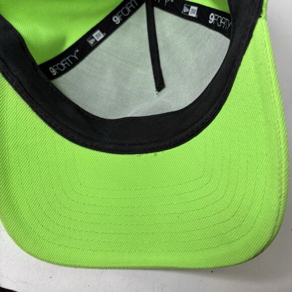 New Era 9Forty Baseball Hat Cap Chicago Cubs Neon Bright Green Snapback Adj C2 - Picture 8 of 11
